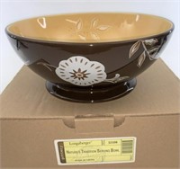 Longaberger NIB Natures tradition serving bowl