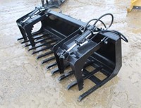 Skid Steer 7ft Double Grapple Bucket, New