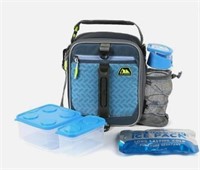 $39 AZ Pro 8-Piece Lunch Pack, Blue w/ Neon Green