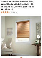 Premium Faux Wood blinds