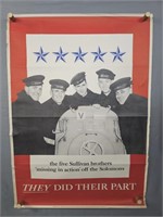 Authentic 1943 Us Government War Poster