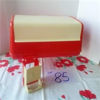Red & Cream Bread Box; match keep