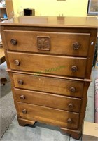 Antique five drawer dresser circa 1930s with