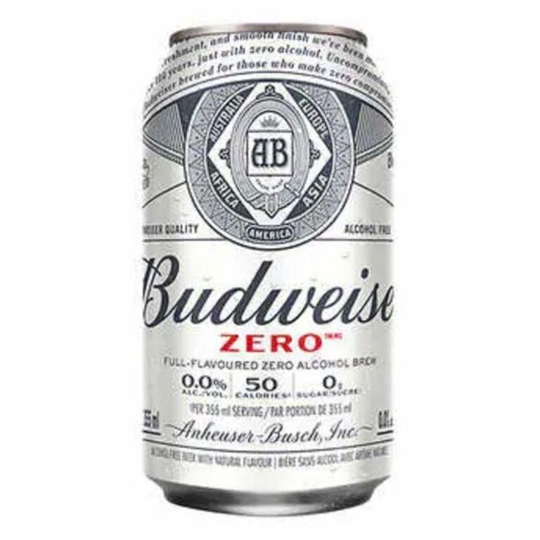 24-Pk 355 mL Budweiser Zero Non-alcoholic Beer