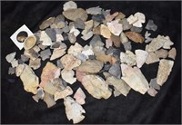 Pile of Broken or Common Native American Arrowhead