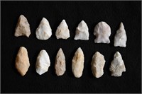 12 Quartz Arrowheads Found in South Carolina Longe