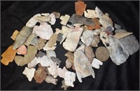 Pile of Broken or Common Native American Arrowhead