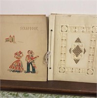 2 vintage scrapbooks ephemera