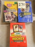 3 Full Boxes Of Hockey Cards (2 Sealed)
