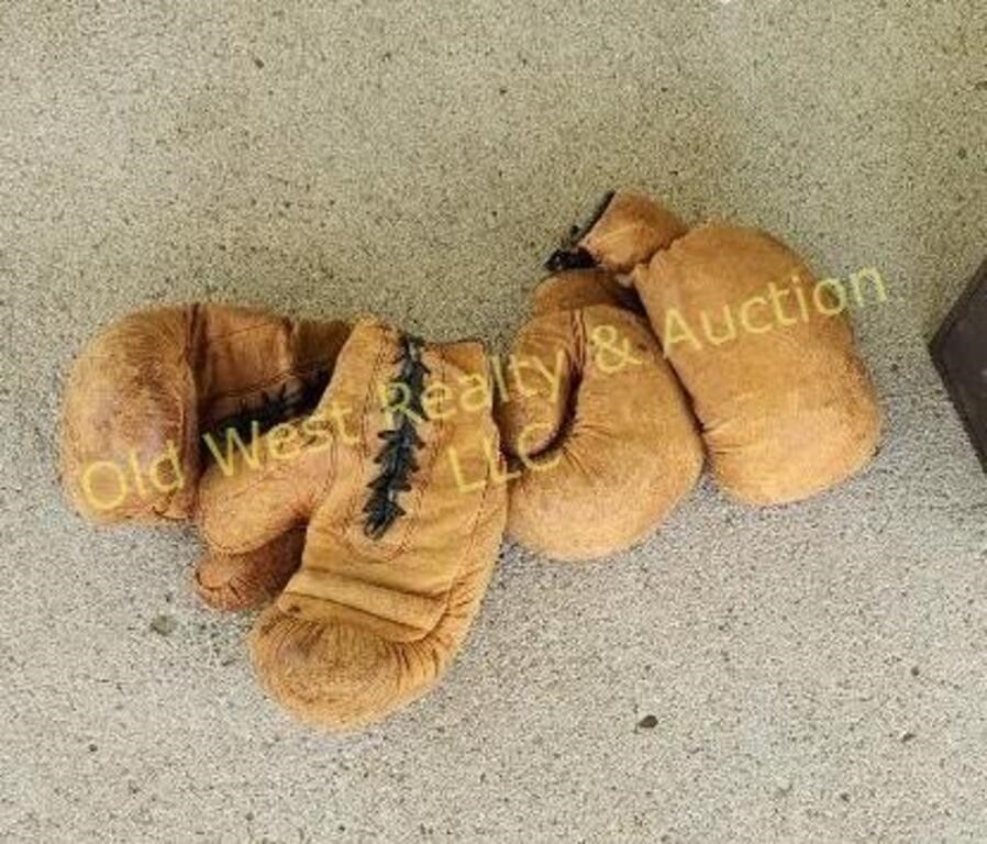 (2) Pairs of Antique Boxing Gloves (G)