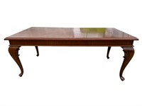 MAHOGANY LARGE QUEEN ANNE DINING TABLE