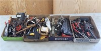 Large Assortment of tools including hand saw,