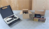 Weller soldering gun, dremel mount, and durahook