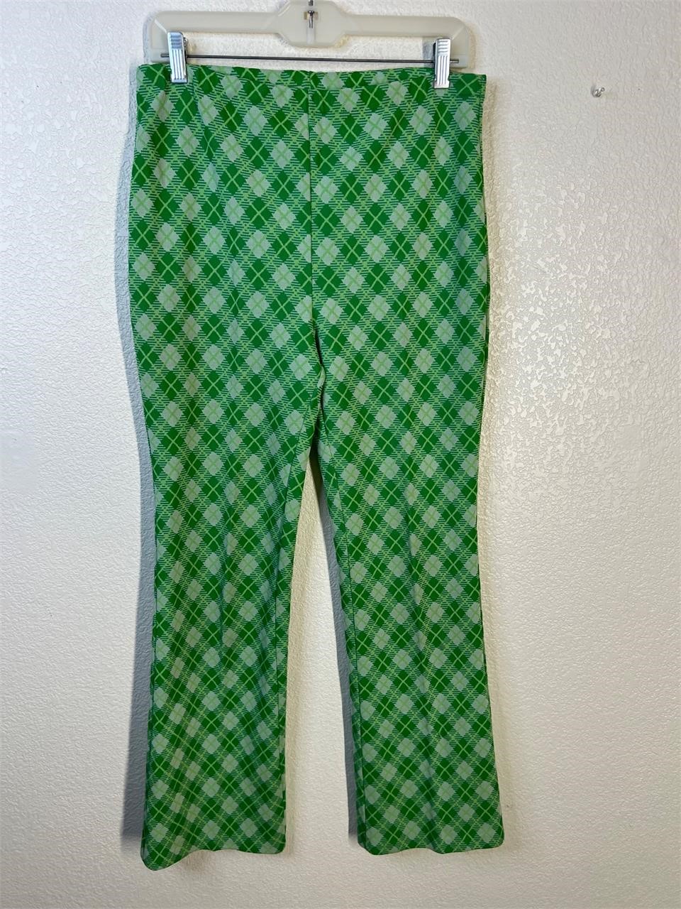 Vintage Sears Plaid Pants Green