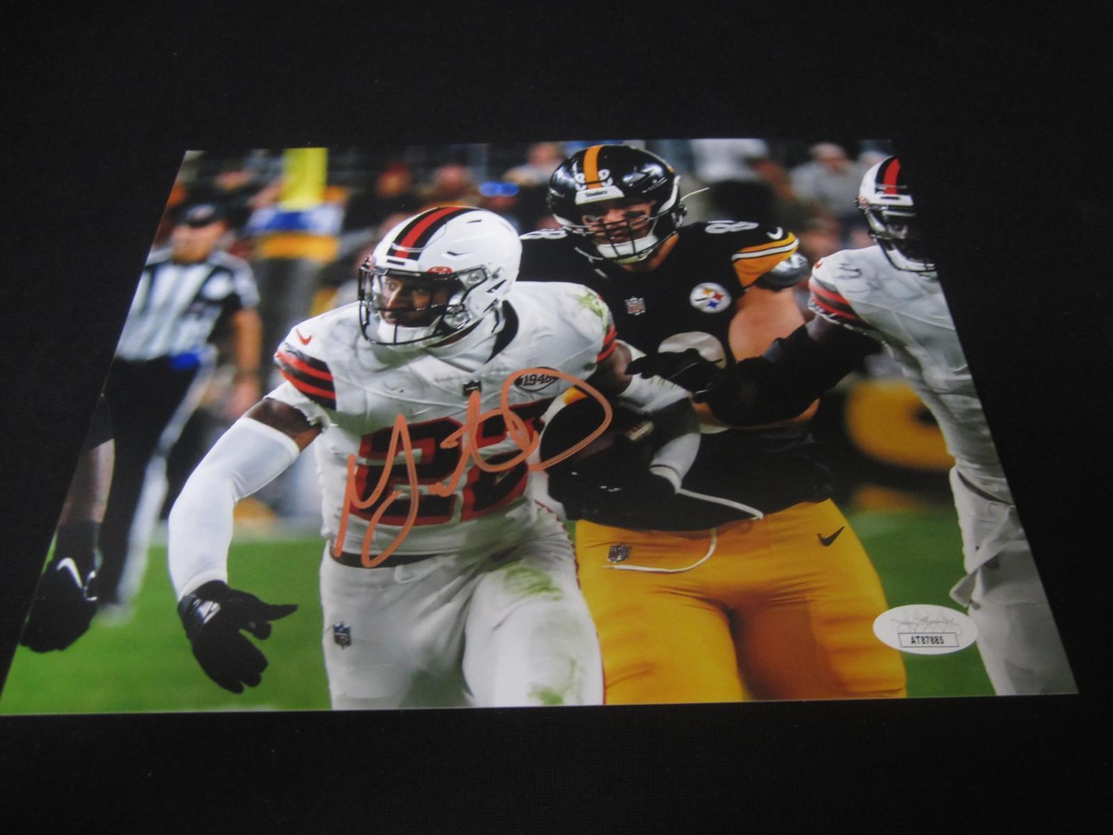 GRANT DELPIT SIGNED 8X10 PHOTO BROWNS JSA