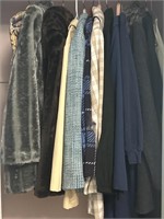 Closet of vintage coats M-L
