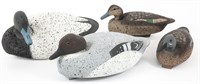 CORK BODY DUCK DECOYS - GOLDENEYE, BLUEBILL, TEAL