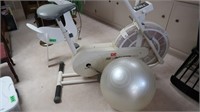 Airgometer Stationary Exercise Bike,Excercise Ball