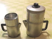 2pc Srip-o-lator 2-6 Cup Coffee Pot