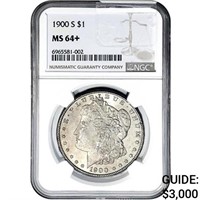 1900-S Morgan Silver Dollar NGC MS64+