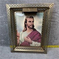 Metal Framed Jesus Picture