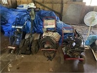 3 Pressure Washers and 2 Tillers
