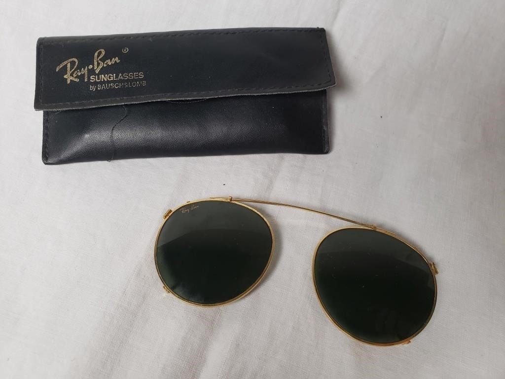 CLIP ON RAY BANS sung glasses vintage