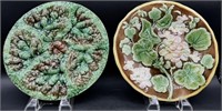 Antique Majolica Plates incl. Etruscan Griffen &