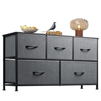 WLIVE Dresser for Bedroom with 5 Drawers  Wide