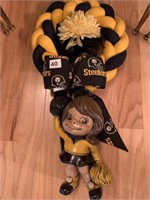 STEELER WREATH AND DOLL