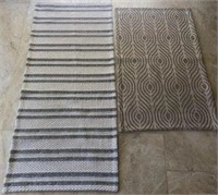 L - LOT OF 2 THROW RUGS