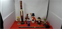 Christmas Decorations Including Wood Nutcrackers