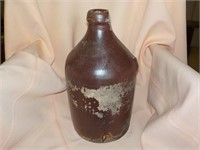 9" brown jug as is (handle broke)