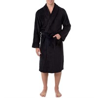 IZOD Men's Comfort-Soft Fleece Robe - Drop Needle,