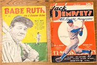 1950s babe Ruth & Jack Dempseys Magazines - fair