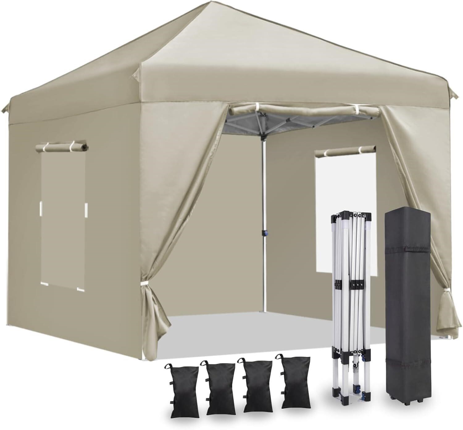10'x10' Pop Up Canopy Tent with 4 Sidewalls
