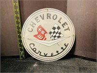 Chevrolet Corvette Metal Sign