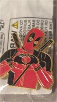 Brand New large enamel Dead pool lapel pin. About