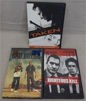 C12) 3 DVDs Movies Action Taken Bad Boys II