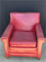 VTG MCM 1950's Waynline Inc. red vinyl chair