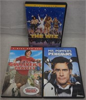 C12) 3 DVDs Movies Comedy Family The Wiz