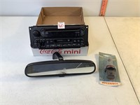 Dolby Car CD/Cass Player, Rearview Mirror & Misc