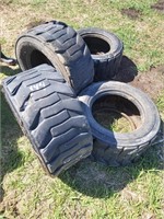 4 skid steer tires