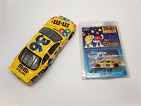 NASCAR 36 Ernie Irvan M&Ms Scale Cars, 1:24 1:64