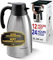 Thermal Coffee Carafe 68oz / 2L - 12 Hours Hot