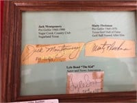 3 Cut Signatures - Texas Golfers