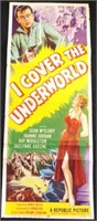 I Cover the Underworld 1955 original folded insert