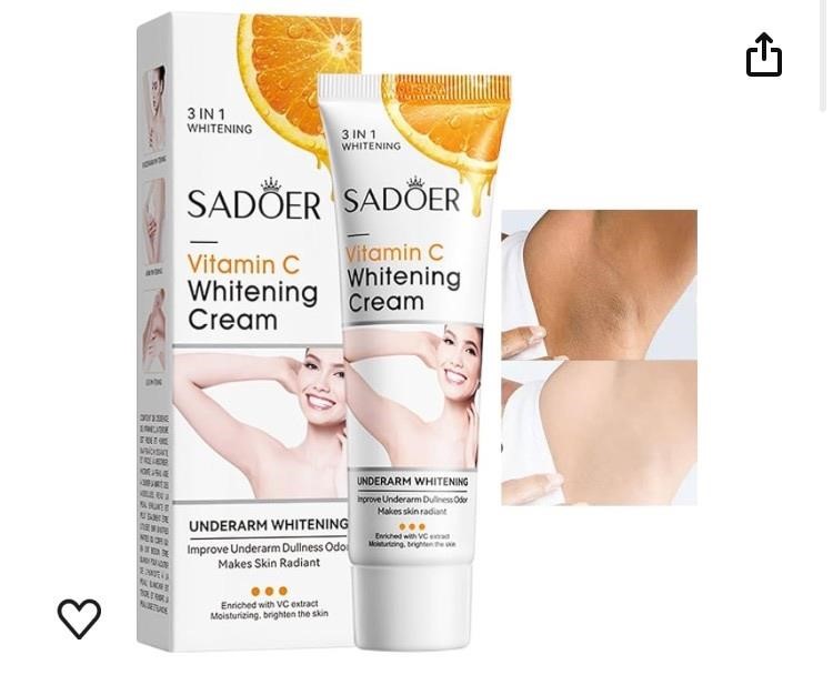 Underarm whitening cream