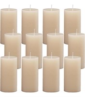 Pillar Candles- Set of 12-2" x 4" Dripless