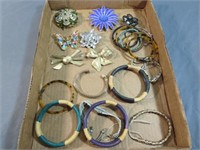 Costume Jewelry - Bracelets and Pins